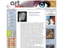 Tablet Screenshot of andre-derain.com